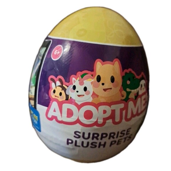 Roblox ADOPT ME! Surprise Plush Pets, Series 5, Yellow Egg, Animal & Code New - Picture 1 of 3